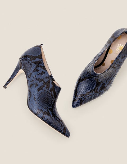 Heswall Shoe Boots - Navy Snake Heswall Shoe Boots - Navy Snake