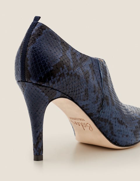 Heswall Shoe Boots - Navy Snake Heswall Shoe Boots - Navy Snake