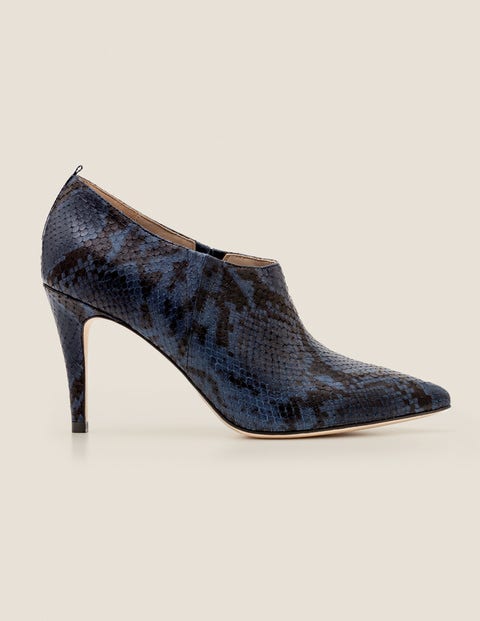 Heswall Shoe Boots - Navy Snake Heswall Shoe Boots - Navy Snake