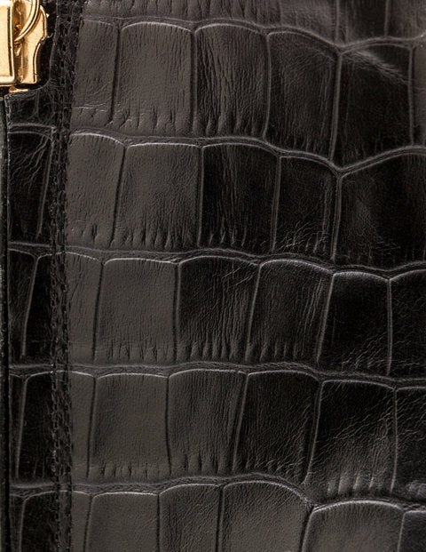 Langley Stiefeletten - Schwarz, Krokodilmuster Langley Stiefeletten - Schwarz, Krokodilmuster