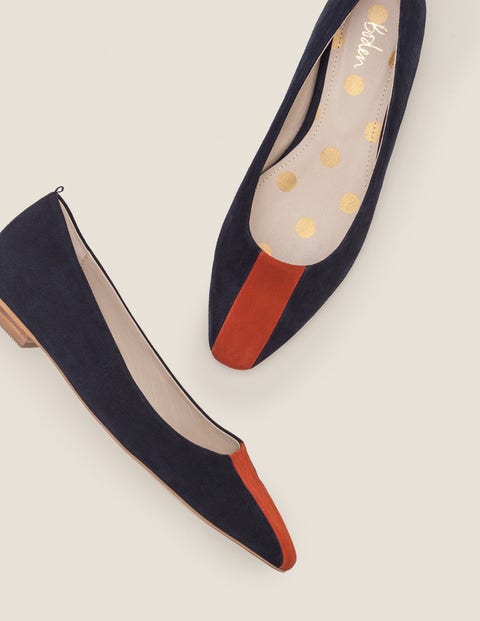 Frieda Flats - Navy/Conker Frieda Flats - Navy/Conker
