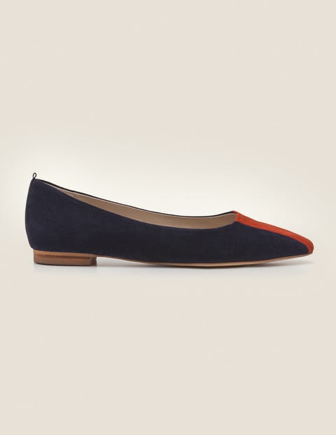Frieda Flats - Navy/Conker Frieda Flats - Navy/Conker