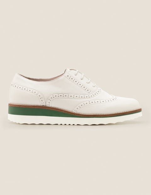 Willa Platform Brogues - Ecru Willa Platform Brogues - Ecru