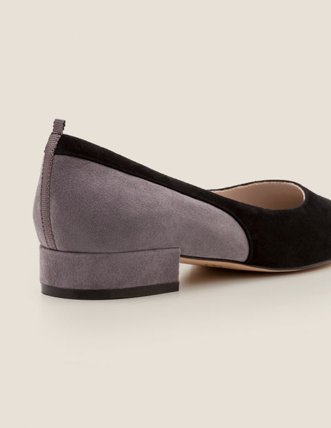 pewter low heels