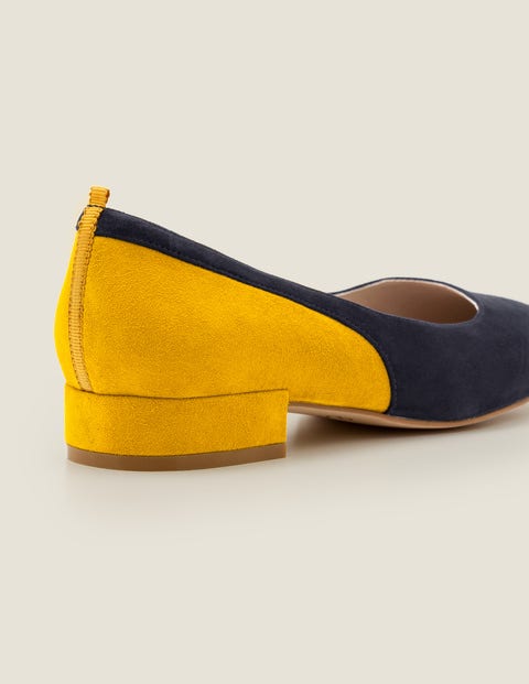 Cathy Low Heels - Navy/Saffron Cathy Low Heels - Navy/Saffron