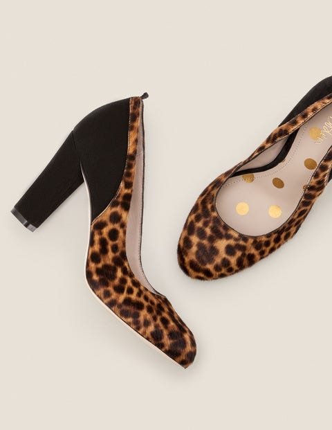 Cathy Heels - Tan Leopard/Black Cathy Heels - Tan Leopard/Black