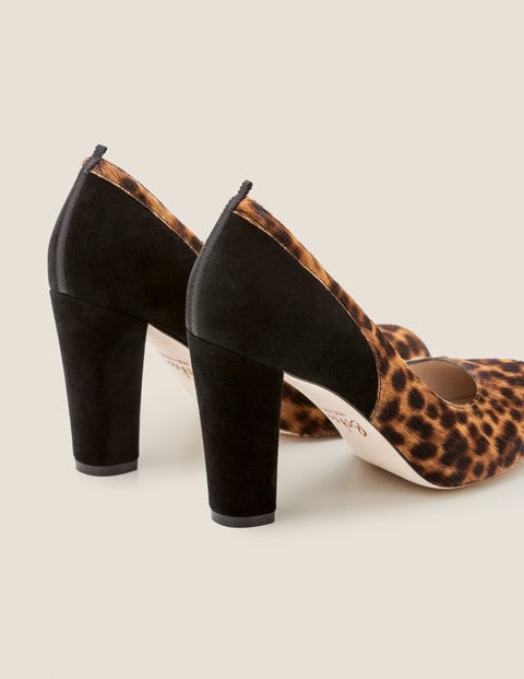Cathy Heels - Tan Leopard/Black Cathy Heels - Tan Leopard/Black