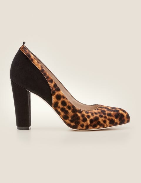 Cathy Heels - Tan Leopard/Black Cathy Heels - Tan Leopard/Black