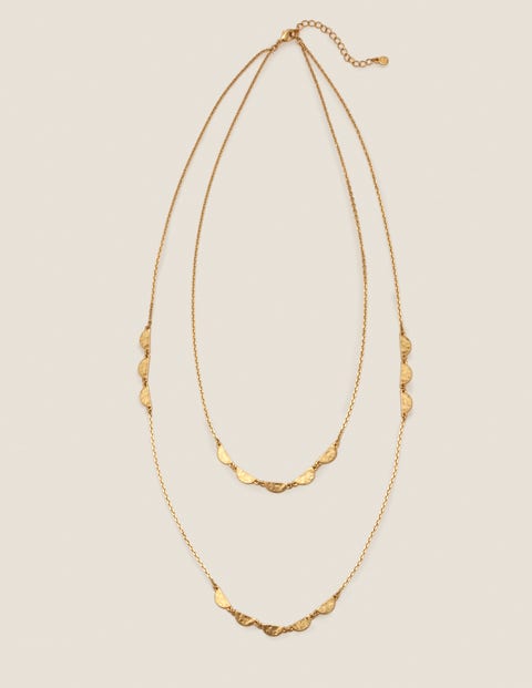 Scallop Longline Necklace - Gold Metallic Scallop Longline Necklace - Gold Metallic