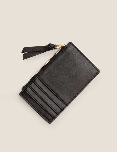 Porte-Monnaie Et Porte-Cartes En Cuir - Léopard fauve/noir Porte-Monnaie Et Porte-Cartes En Cuir - Léopard fauve/noir