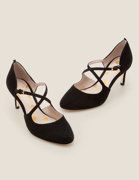 Vanessa Mid Heels Black Boden Uk