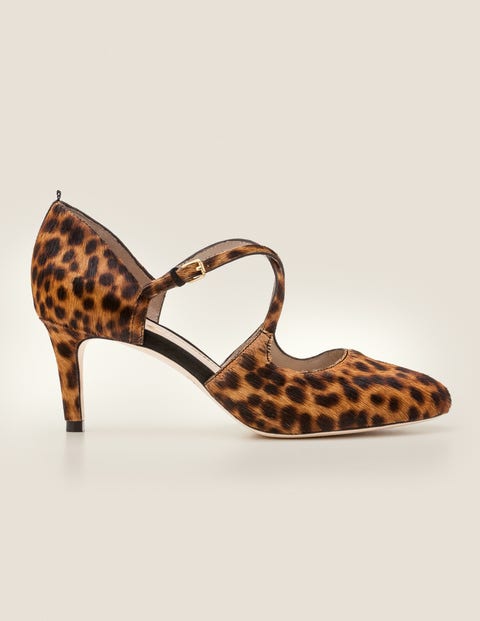 Vanessa Mid Heels - Tan Leopard Vanessa Mid Heels - Tan Leopard