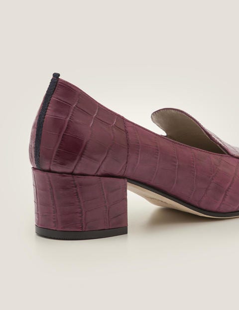 Carina Heeled Loafers - Ruby Ring Croc Carina Heeled Loafers - Ruby Ring Croc