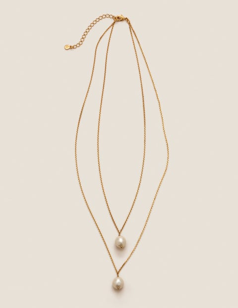 Glass Pearl Pendant - Gold Metallic Glass Pearl Pendant - Gold Metallic