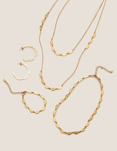 Scallop Necklace - Gold Metallic Scallop Necklace - Gold Metallic