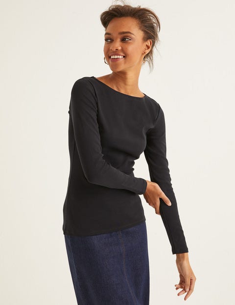 Essential Boatneck - Black Essential Boatneck - Black