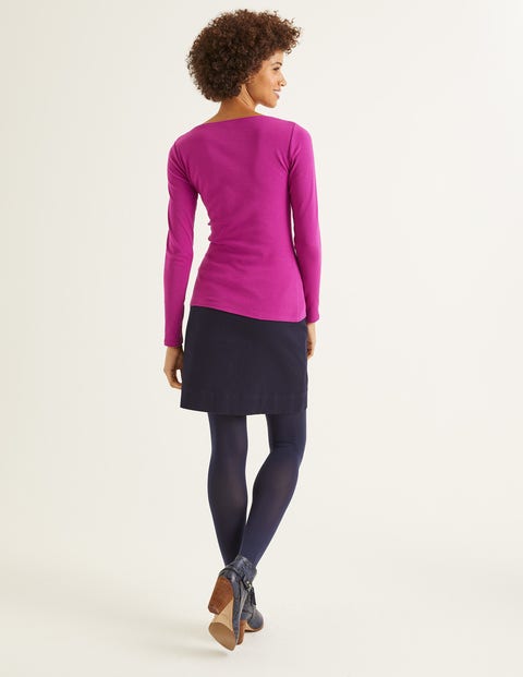 Essential Boatneck - Vibrant Plum Essential Boatneck - Vibrant Plum