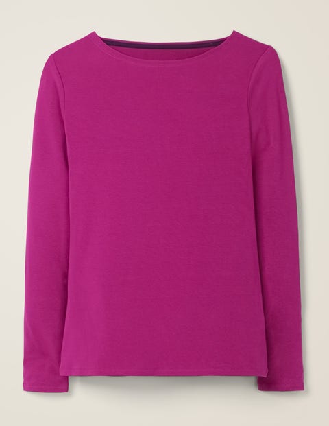 Essential Boatneck - Vibrant Plum Essential Boatneck - Vibrant Plum
