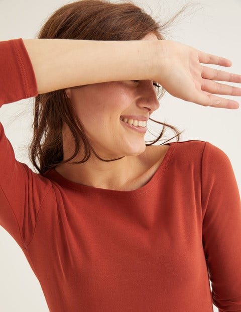 Essential Boatneck - Conker Essential Boatneck - Conker