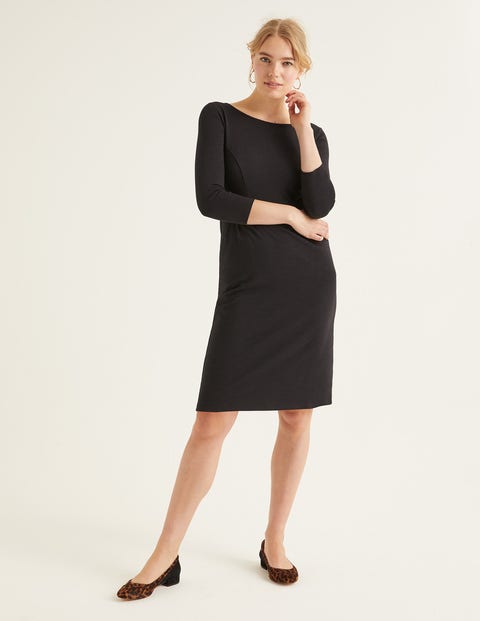 boden black jersey dress