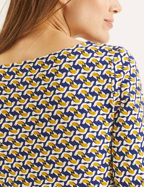 Penny Jersey Dress - Navy and Saffron, Dove Geo Penny Jersey Dress - Navy and Saffron, Dove Geo