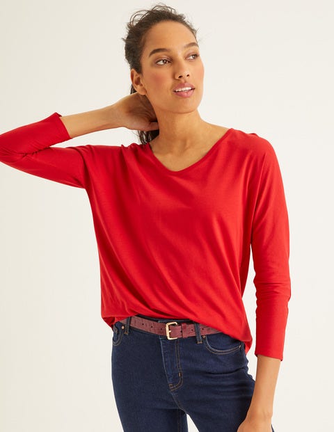 Supersoft Relaxed Voop Tee - Post Box Red Supersoft Relaxed Voop Tee - Post Box Red