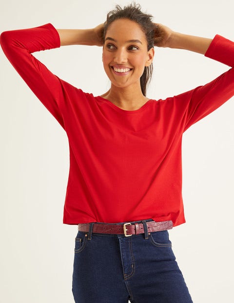 Supersoft Relaxed Voop Tee - Post Box Red Supersoft Relaxed Voop Tee - Post Box Red