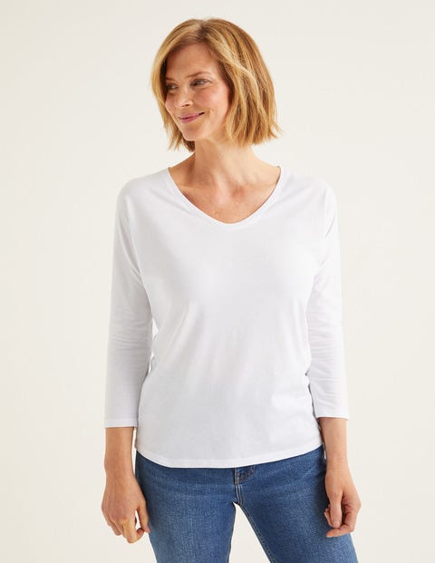 Supersoft Relaxed Voop Tee - White Supersoft Relaxed Voop Tee - White