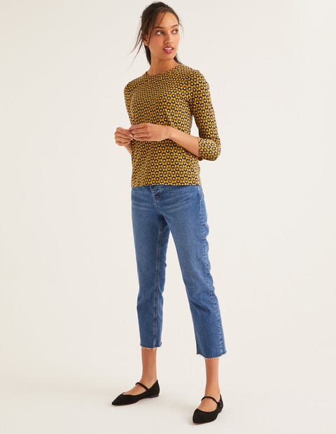 Althea Jersey Top - Saffron, Petal Head Althea Jersey Top - Saffron, Petal Head