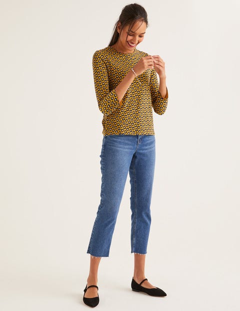 Althea Jersey Top - Saffron, Petal Head Althea Jersey Top - Saffron, Petal Head