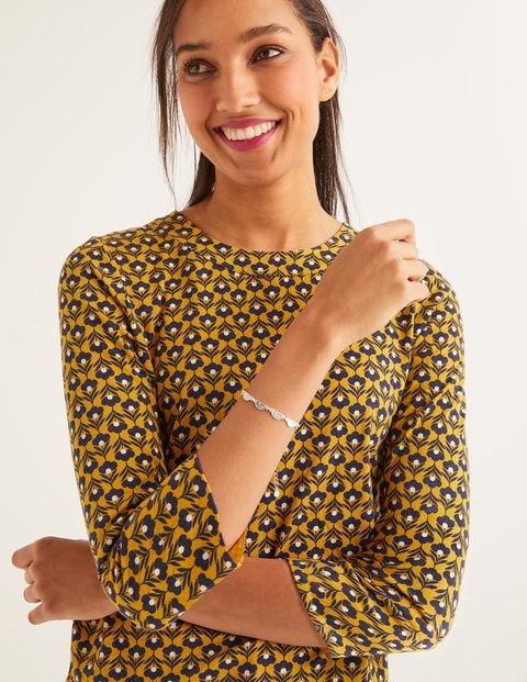 Althea Jersey Top - Saffron, Petal Head Althea Jersey Top - Saffron, Petal Head