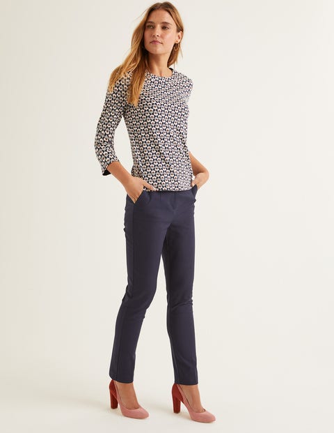 Althea Jersey Top - Navy, Petal Head Althea Jersey Top - Navy, Petal Head
