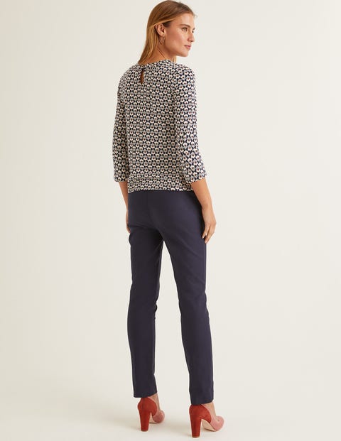 Althea Jersey Top - Navy, Petal Head Althea Jersey Top - Navy, Petal Head