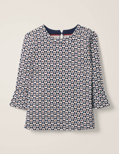 Althea Jersey Top - Navy, Petal Head Althea Jersey Top - Navy, Petal Head