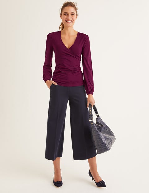 Elodie Jersey Wrap Top - Ruby Ring Elodie Jersey Wrap Top - Ruby Ring