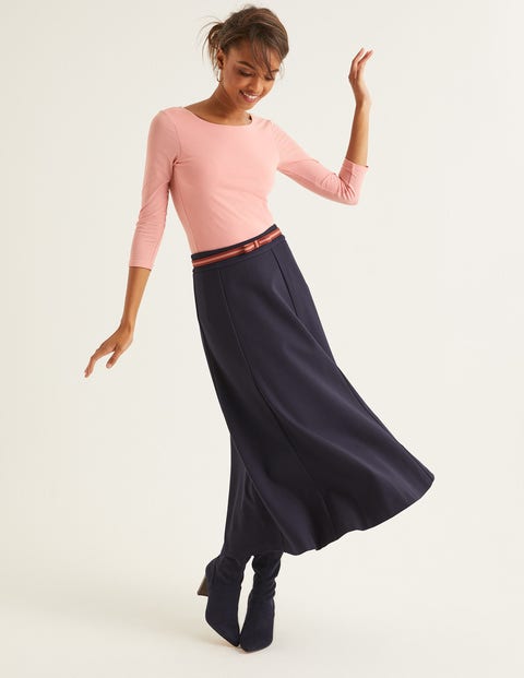 Double Layer Scoop Back Top - Chalky Pink Double Layer Scoop Back Top - Chalky Pink