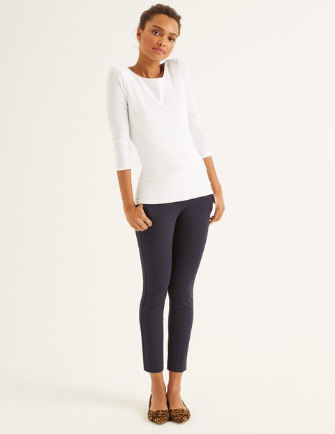 Double Layer V-Back Top - White Double Layer V-Back Top - White