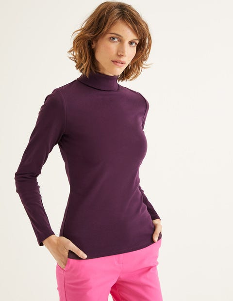 Essential Roll Neck - Fig Essential Roll Neck - Fig