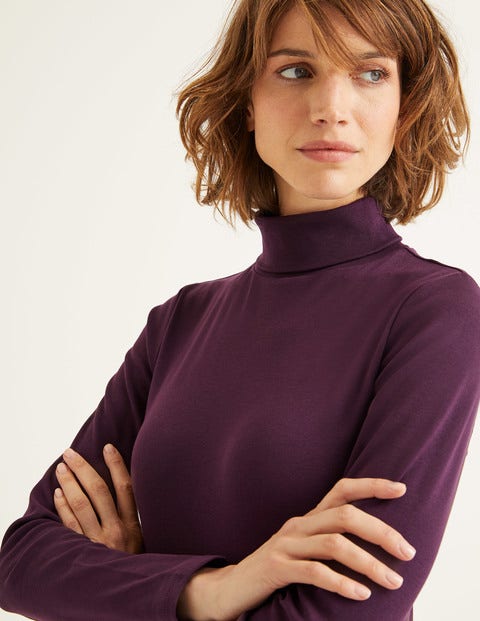 Essential Roll Neck - Fig Essential Roll Neck - Fig