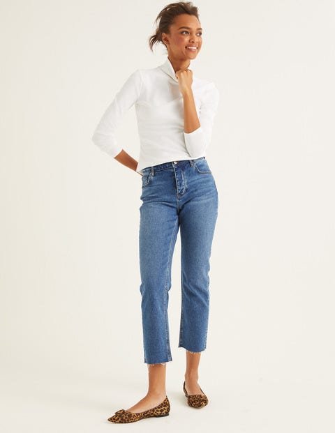Essential Roll Neck - White Essential Roll Neck - White