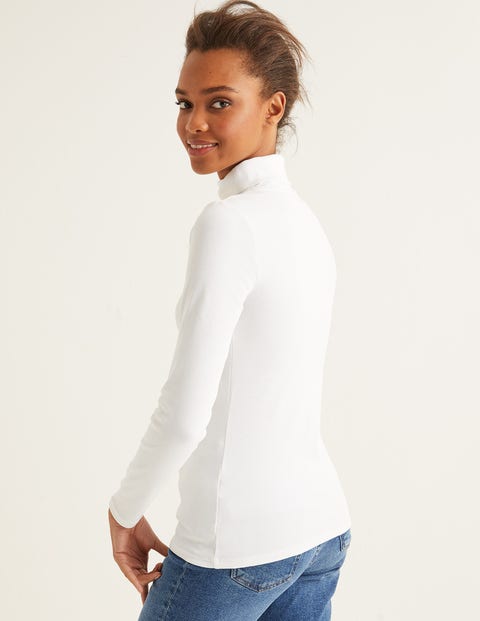 Essential Roll Neck - White Essential Roll Neck - White