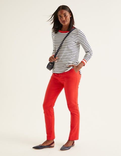 Crew Neck Breton - Ivory/Multi Cuff Crew Neck Breton - Ivory/Multi Cuff