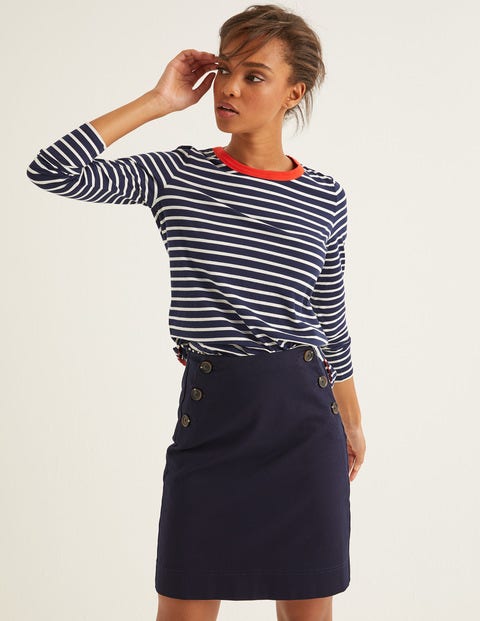 Crew Neck Breton - Navy/Ivory Crew Neck Breton - Navy/Ivory