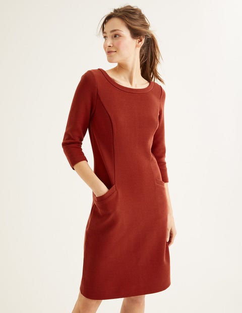 Jasmine Ottoman Dress - Conker Jasmine Ottoman Dress - Conker