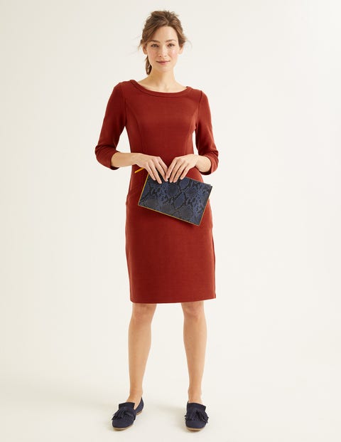 Jasmine Ottoman Dress - Conker Jasmine Ottoman Dress - Conker