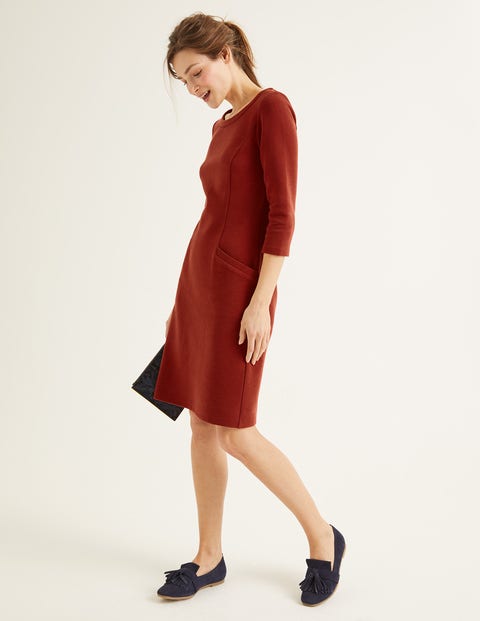 Jasmine Ottoman Dress - Conker Jasmine Ottoman Dress - Conker