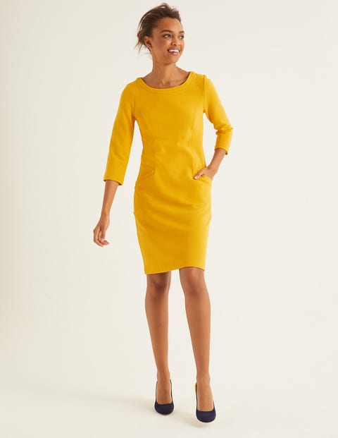 Jasmine Ottoman Dress - Saffron Jasmine Ottoman Dress - Saffron