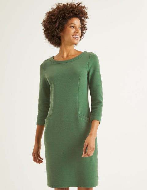 Jasmine Ottoman Dress - Broad Bean Jasmine Ottoman Dress - Broad Bean