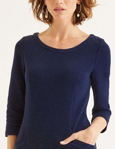 Jasmine Ottoman Dress - Navy Jasmine Ottoman Dress - Navy