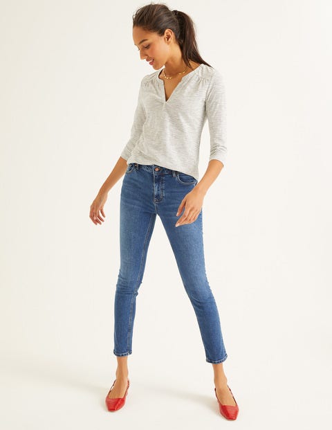 The Cotton Notch Tee - Ivory/Navy The Cotton Notch Tee - Ivory/Navy